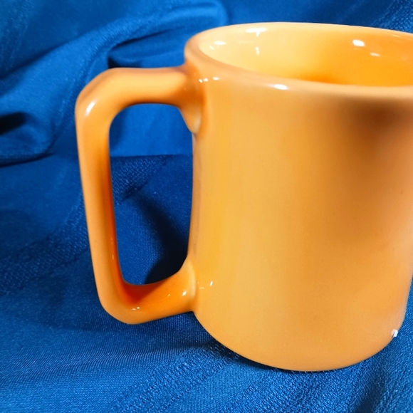 Ceramic Source Halloween  Flocked Witch Orange Mug made in USA - Picture 3 of 8